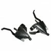 Marque Levier-Manette Vtt P2R 3X8 Vitesses Noir Alu Azera Pour Frein V-Brake Compatible Shimano (Paire)