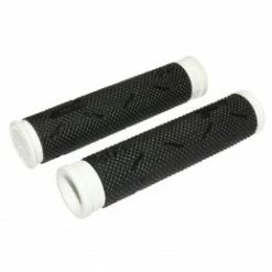 Marque Poignee Vtt Progrip 808 Noir-Blanc Ø22Mm L120Mm (Paire)
