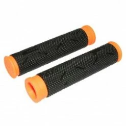 Marque Poignee Vtt Progrip 808 Noir-Orange Fluo Ø22Mm L120Mm (Paire)