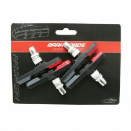 Marque Porte Patin Frein Vtt A Vis Deporte Newton 72mm Rouge/Gris/Noir Type Shimano (2 Paires) 2 Marque Porte Patin Frein Vtt A Vis Deporte Newton 72mm Rouge/Gris/Noir Type Shimano (2 Paires) – Image 2