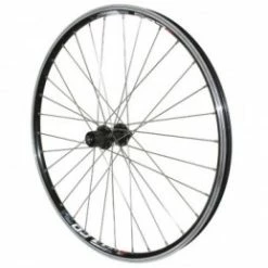 Marque Roue Vtt 26" Combo Arriere Noir Renforce V-Brake Moyeu Tx800 Pour Cassette Shimano-Sram 10-9 Vit. Jante Double Paroi R. Inox