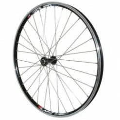 Marque Roue Vtt 26" Combo Avant Noir Renforce V-Brake Moy Shimano Tx800 Jante Double Paroi Avec Oeillets-Rayonnage Inox