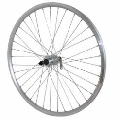 Marque Roue Vtt 26" Er10 Arriere Argent Double Paroi Moyeu Alu Blocage Pour Cassette Shimano-Sram 9-8 Vitesses